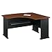 Bush Business Furniture Series A Collection 60W x44D Right Hand L-Bow Desk in Hansen Cherry