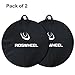 Topnaca MTB Mountain Road Bike Cycling Soft Wheel Bag with Nylon (Black (Pack of 2))