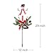 Doingart 2 Pack Solar Christmas Light Outdoor Decoration Clearance, LED Candle, Snowman Christmas Light with Faux Pine Cones, Foliage Accents Garden Decorative Stake