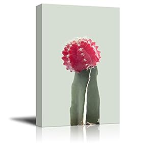 Print Cactus on Retro Style Background