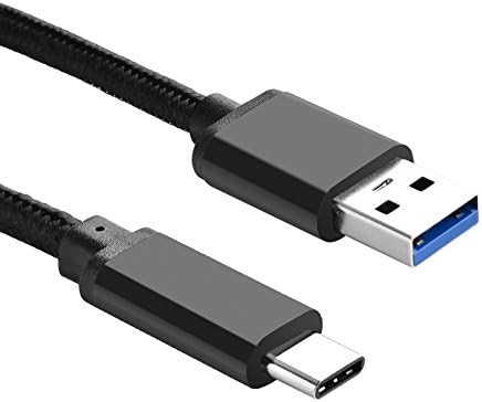 USB Type C Cable, INOD USB Type C to USB 3.0A（3.3）Ft Nylon Braided Cord Fast Charger and syncing data for Type C Devices(Google Pixel,Nexus 6P,LG V20 G5,HTC10 ,Galaxy S8,MacBook and more) (Black)