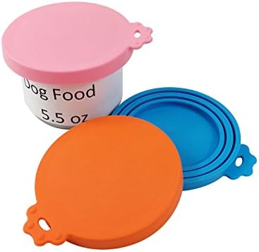 EIOKIT Silicone Pet Can Covers / Fits Pet Cans at All Standard Sizes / Universal Dog Can Lid / Cat Can Tops / BPA Free