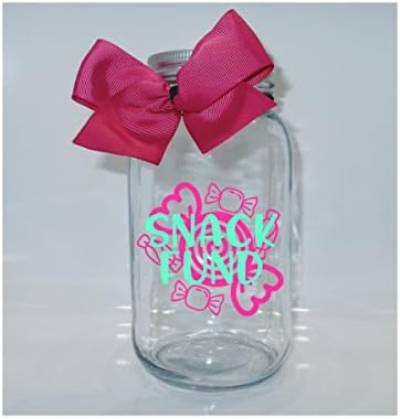 Snack Fund Mason Jar Bank - Coin Slot Lid - Available in 3 Sizes