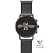 Skagen Connected Falster 2 Stainless Steel Magnetic Mesh Touchscreen Smartwatch, Color: Black (Model: SKT5109), Black Magnetic Mesh