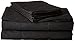 Elegant Comfort 1500 Premier Luxury Hotel Quality Softness Wrinkle and Fade Resistant 4-Piece Bed Sheet Set, Deep Pocket up to 16inch, Queen, Black