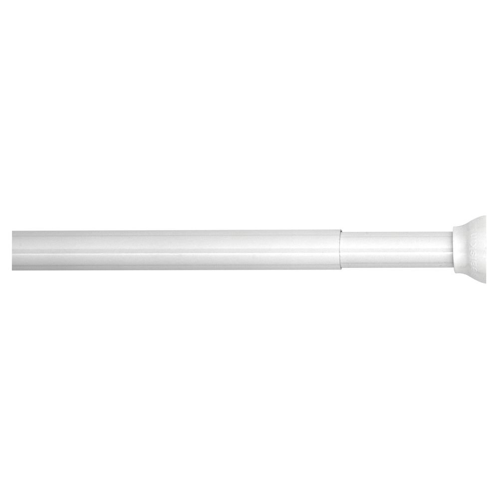 Sealskin Shower Curtain Tension Rod, extensible, Metal, White, 2 X 2 X 115 cm
