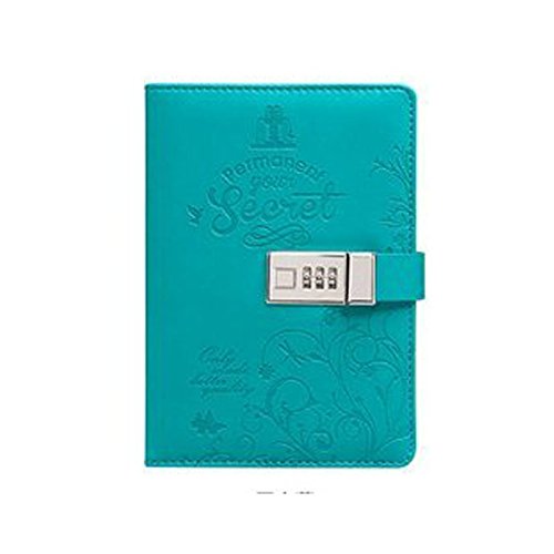 title=Yakri B6 - Diario segreto con lucchetto, con password, in pelle PU, TPN012