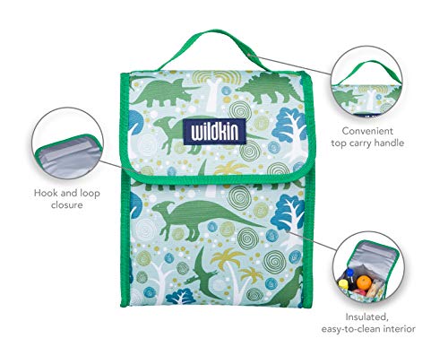 image for Wildkin Kids Insulated Lunch Bag for Boys and Girls, Perfect Size for 