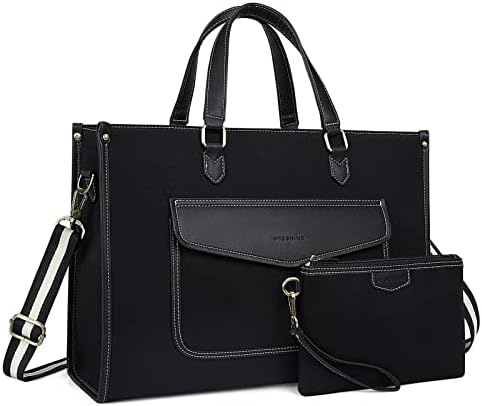 Missnine Tote Bag Canvas Laptop Bag for Women inch Casual