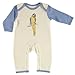 Touched by Nature Baby Organic Cotton Coveralls, Parrot 1-Pack, 6-9 Months