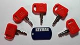 (5) Keyman John Deere Skid Steer Keys
