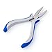 Pandahall 1pc Carbon-Hardened Steel Ferronickel Flat Nose Jump Rings Opener Bending Shaping Tool Handy Jewelry Pliers 5x2.28 Inch