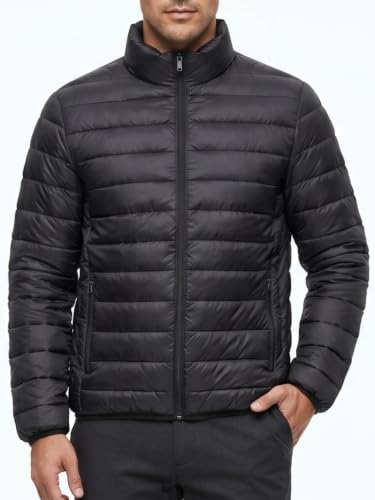 Jaqueta Puffer Masculina Impermeável Térmica Bomber Slim Inverno