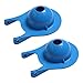 Hibbent 2 Pack Large 3-Inch Toilet Flapper Replacement Compatible with Gerber 99-788, Water Conserving Toilet Flappers for 3 Inch Flush Valves, Stainless Steel Chain, Easy to Install, Blue