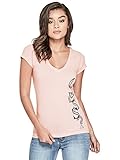 GUESS Factory Women's Jalea Short-Sleeve V-Neck Logo Tee