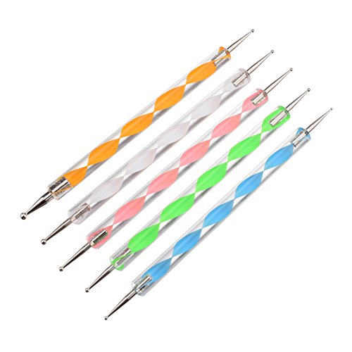 Meuxan 13 Piece Ball Stylus Dotting Tools for Rock Painting, Clay Pottery Modeling Design - Thumbnail 4