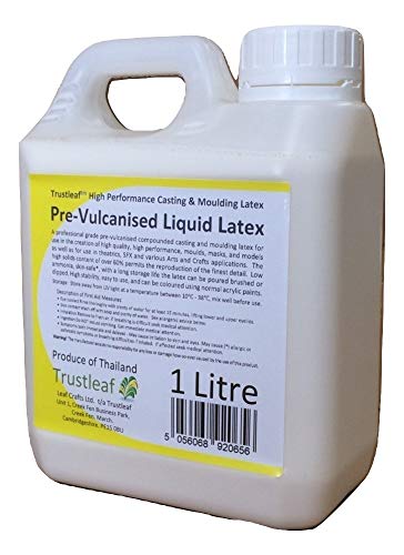 1 Litre Prevulcanised Liquid Latex Dipping Rubber Mold, Mould Making/Masks/Casts/SFX