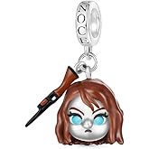 GNOCE Walking Dead Maggie Greene Pendant Dangle Charm for Women, S925 Sterling Silver Dangle Charms for Women Wife, Valentine‘s Day, Halloween Jewelry