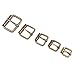 Swpeet 50 Pcs Bronze Assorted Multi-Purpose Metal Roller Buckles for Belts Hardware Bags Ring Hand DIY Accessories - 1/2 Inch, 5/8 Inch, 3/4 Inch, 1 Inch, 1-1/4 Inch