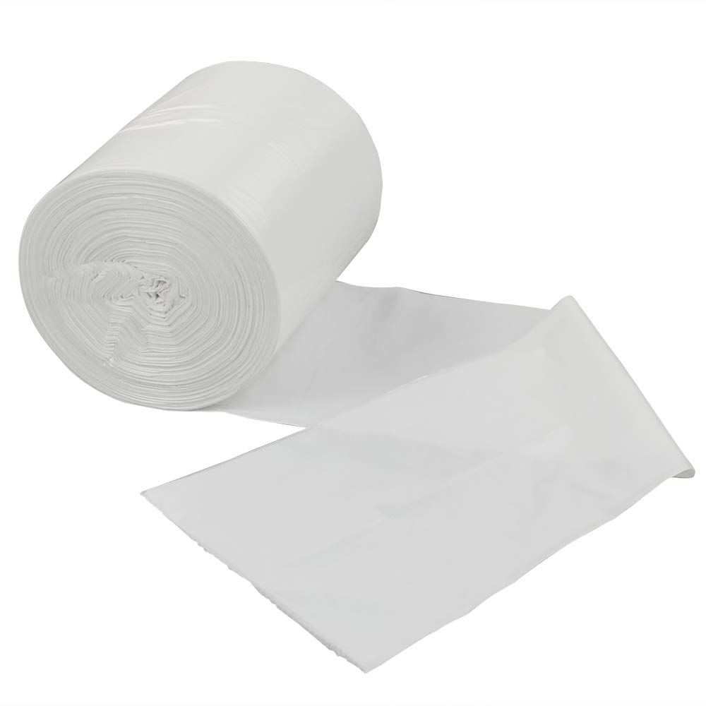 Sandmovie 30 L White Trash Bin Liners, Bin Garbage Bags, Waste Bags, 105 Counts