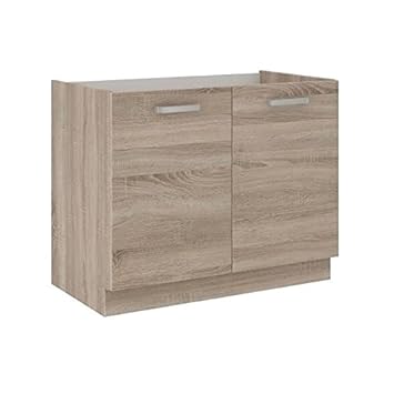 Lassen Meuble Bas Sous évier 80 Cm Décor Chene Sonoma Amazonfr