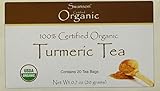 Swanson 100% Certified Organic Turmeric Tea -- 20 Bags (Three Boxes each of 20 Tea Bags)