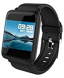 Fitness Tracker Smart Watch Bluetooth for Android iOS Heart Rate Blood Pressure Monitor Swimming Sports Activity Tracker Watch