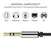 Aux Cable 3.5mm Auxiliary Audio Cable - 3 Pack【2ft / 0.6m, 4ft / 1.2m, 8ft / 2.4m】 Assorted Lengths Compatible Headphones, iPod, iPhone, iPad, Car/Home Stereos and Echo Dot, Sony, Beats & More