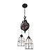West Ninth Vintage Wood and Steel Barn Pulley Light | Black