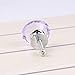 NORTHERN BROTHERS Drawer Knob Pull Handle 30MM Lavender Crystal Glass Diamond Shape Cabinet Drawer Pulls Cupboard Knobs with Screws for Home Office Cabinet Cupboard Bonus Silver Screws DIY(10 knobs)