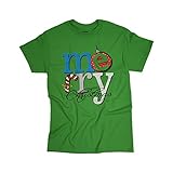 Merry Christmas Electric Green T-Shirt - Tees2urdoor