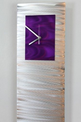 Mesmerizing Etched Silver & Purple Jewel Tone Metallic