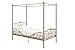 DHP Canopy Metal Sturdy Bed Frame, Twin, Gold