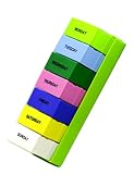 Pill Organizer Box Weekly Case, Medicine Organizer, Vitamin Organizer, Reminder Daily Am PM, Day Night Compartments 7 days (Weekly 4 Compartment)