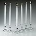 White Taper Candles 12 Inch Tall 3/4 Inch Thick Set of 12 Burn 10 Hours