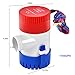 Goplus Bilge Pump for Boats, 12V Marine Boat Yacht Submersible Water Pump (1100 GPH with 1-1/8