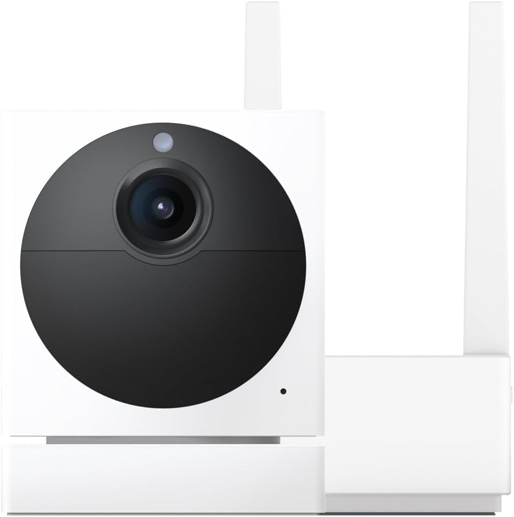 Photo 1 of Wyze Cam Outdoor Starter Bundle v2 (1 Camera + Base Station) - 1080p HD Wireless Home Security Camera, Battery-Powered, IP65 Rated, Color Night Vision, 2-Way Audio, Compatible with Alexa & Google