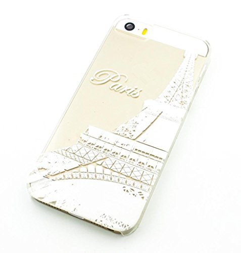 iPhone 6 Case , LA GO GO(TM) Clear Plastic Case Cover for Apple iPhone 6 (4.7 inch) (Henna Paris Eiffel Tower France)