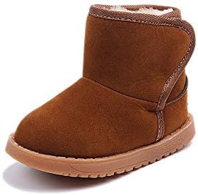 Sharemen Baby Girls Boys Snow Boots Warm Winter Toddler Walking Shoes