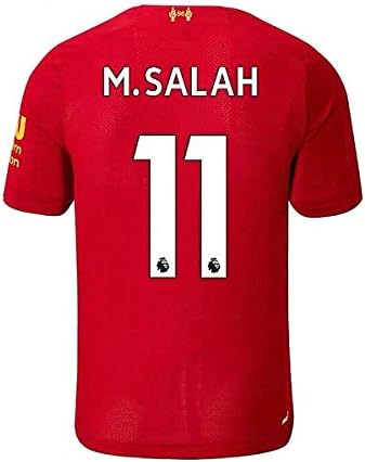 M.Salah Jersey #11 2019-2020 Liverpool Home Football Soccer T-Shirt Jersey Color Red (XL)
