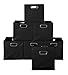 Niche Cubo Foldable Fabric Storage Bins, Black, Set of 12