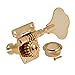 Kmise 5 String Bass Electric Guitar Tuners Tuning Pegs Keys Machine Heads Open Gear 4R1L Gold 1 Set (MI1511)