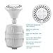 White Shower Filter w/ 5 Function Massager Head - ProMax Water Filter Cartridge removes Chlorine and Hard Water Minerals - Great for Dry, Sensitive Skin, and Hair - High Pressure and Water Saving