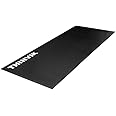 Saurka Bike Mat for Peloton & Wahoo Kickr, PVC 3060in/3072in 6mm & 4mm Trainer Mat for Indoor Spin Bike