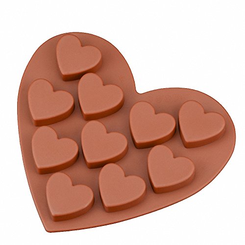 2-Pack Heart Silicone Molds - MoldFun Heart Craft Mold for Chocolate Soap Bath Bomb Lotion Bar Crayon Candy Gummy Cookie Muffin Cake Cupcake Baking Jello Ice Cube, Valentine's Day Party Gift - Thumbnail 2