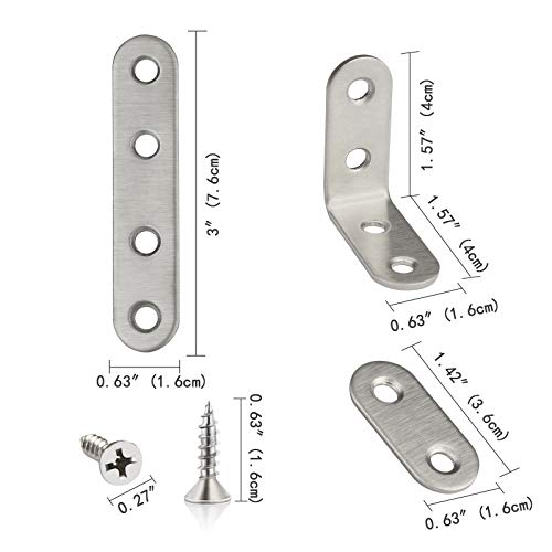 6 Corner+Brace+Stainless+Bookshelf+Furniture