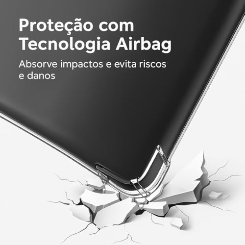 Capa Para Kindle 11ª Geração 6” (Modelos 2022 e 2024 – C2V2L3 e RS23CV) – TPU Flexível – Cantos Reforçados – Ultrafina, Leve e Antichoque – Transparente