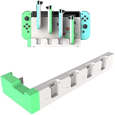 Amazon Co Jp Gooing 限定どうぶつの森カラー 多機能 4台同時急速充電 Nintendo Switch スイッチ 4in1 充電スタンド Joy Con ジョイコン 4台 過電流保護 収納一体型 4in1 ミント カメラ