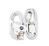 Two Renegade 5 Foot Type C Charging Data Cables for Samsung Galaxy S8; S8+ Motorola Droid Z / Z Force / Z Play /LG G5 G6 / Google Pixel / Pixel XL / Nexus 6P / Nexus 5X - USB C