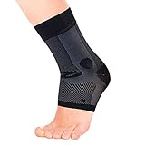 OS1st AF7 Ankle Bracing Sleeve (Single Sleeve) stabilizes weak Ankles, assists with Ankle Instability and Inversion sprains, and relieves Achilles tendonitis